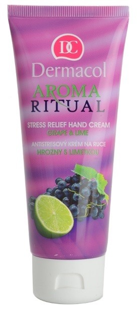 Dermacol Aroma Ritual antistressz kézkrém szőlő és lime  100 ml