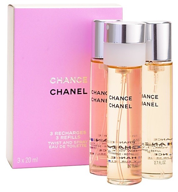 Chanel Chance eau de toilette nőknek 3 x 20 ml töltelék