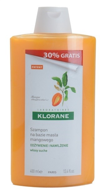 Klorane Mango tápláló sampon száraz hajra  400 ml