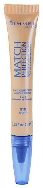 Rimmel Match Perfection élénkítő korrektor árnyalat 010 Ivory 7 ml