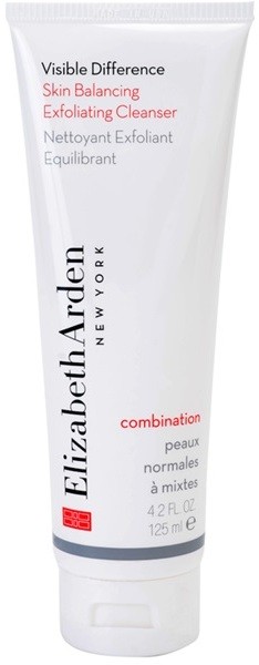 Elizabeth Arden Visible Difference Skin Balancing Exfoliating Cleanser peeling hab normál és kombinált bőrre  125 ml