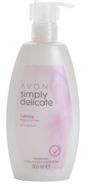 Avon Simply Delicate krémes illatmentes nyugtató gél intim higiéniára  300 ml