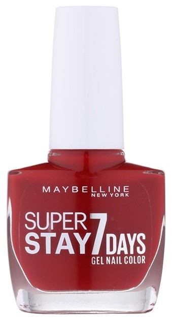 Maybelline Forever Strong Super Stay 7 Days körömlakk árnyalat 06 Rouge Profond 10 ml