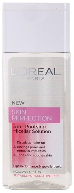 L’Oréal Paris Skin Perfection micelláris tisztító víz 3 az 1-ben  200 ml