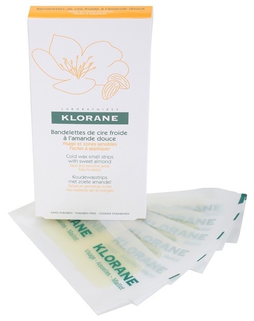 Klorane Hygiene et Soins du Corps szőrtelenítő gyantacsík az arcra és az érzékeny részekre  6 db