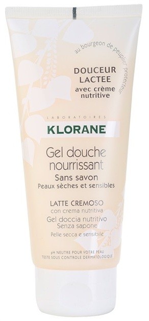 Klorane Hygiene et Soins du Corps Douceur Lactee tápláló tusoló gél  200 ml