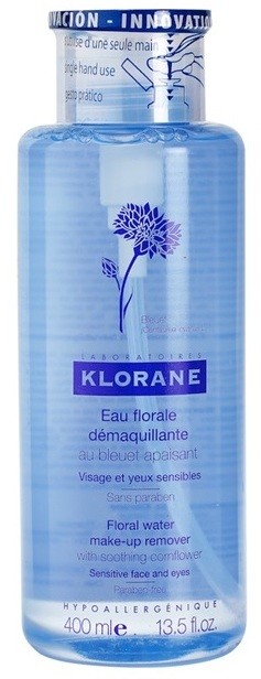 Klorane Cornflower sminklemosó víz  400 ml