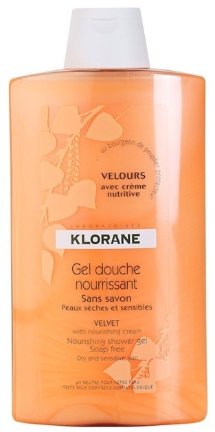 Klorane Hygiene et Soins du Corps Velours tápláló tusoló gél  400 ml