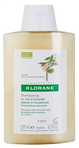 Klorane Almond sampon dús hatásért  200 ml