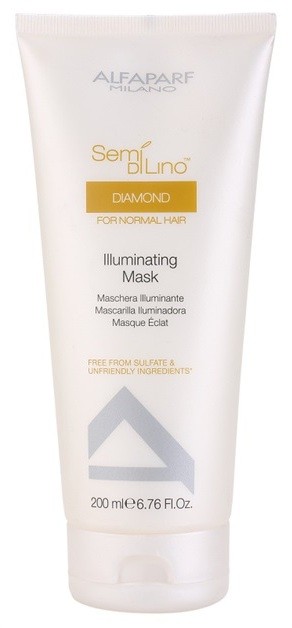 Alfaparf Milano Semi di Lino Diamond Illuminating maszk a fénylő és selymes hajért  200 ml