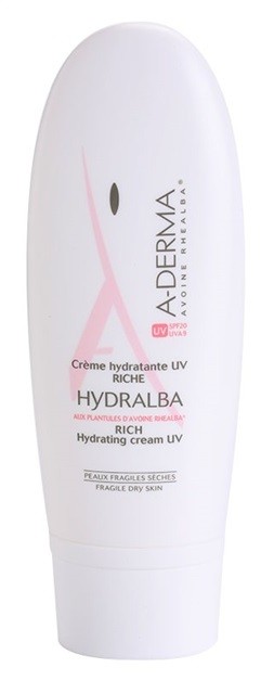 A-Derma Hydralba hidratáló krém száraz bőrre SPF 20 UVA 9  40 ml