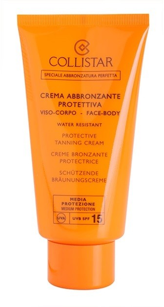 Collistar Sun Protection védőkrém napozásra SPF 15  150 ml