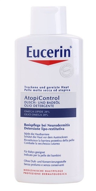 Eucerin AtopiControl tusoló és fürdőolaj száraz és viszkető bőrre  400 ml