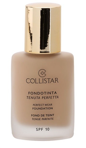 Collistar Foundation Perfect Wear vízálló folyékony make-up SPF 10 árnyalat 1 Nude  30 ml