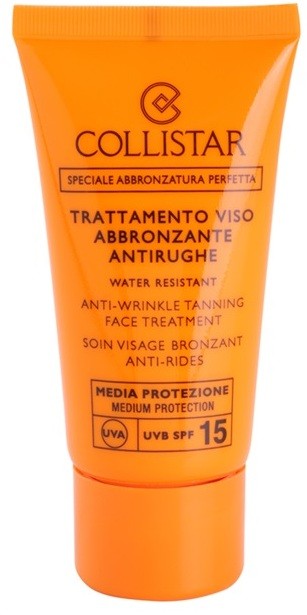 Collistar Sun Protection napozó krém a bőr öregedése ellen SPF 15  50 ml