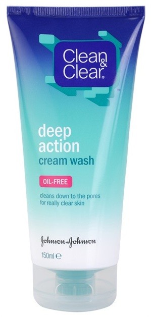 Clean & Clear Deep Action mélyen tisztító krémes emulzió az arcra  150 ml