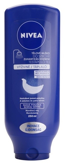 Nivea Body Shower Milk tápláló testápoló krém zuhanyba  250 ml