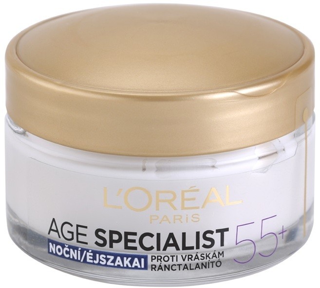 L’Oréal Paris Age Specialist 55+ éjszakai krém a ráncok ellen  50 ml