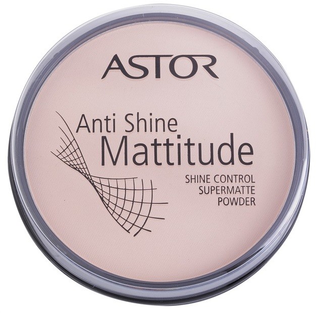 Astor Mattitude Anti Shine mattító púder árnyalat 001 Ivory  14 g