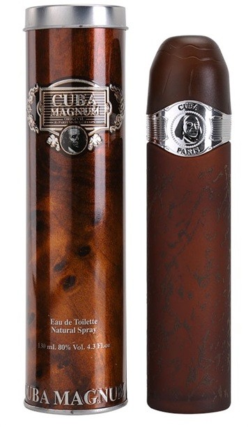 Cuba Magnum Black eau de toilette férfiaknak 130 ml