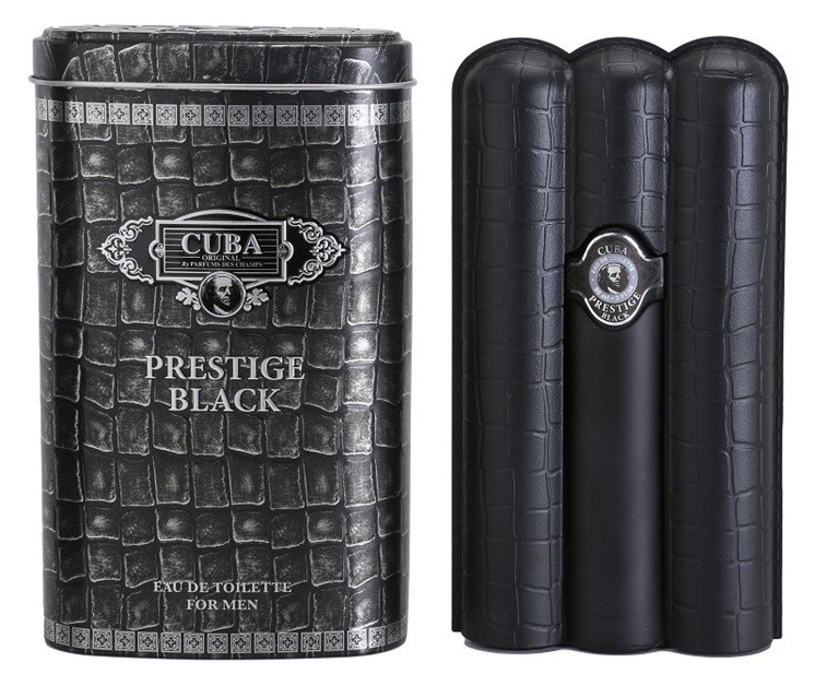 Cuba Prestige Black eau de toilette férfiaknak 90 ml
