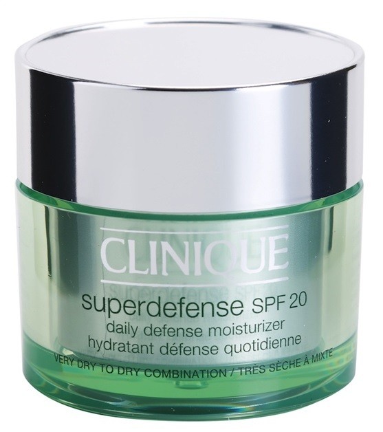 Clinique Superdefense nappali hidratáló és ápoló krém száraz és kombinált bőrre SPF 20  50 ml