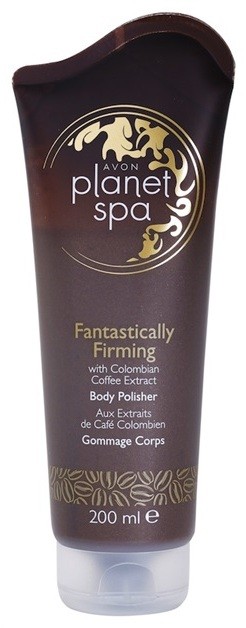 Avon Planet Spa Fantastically Firming bőrfeszesítő testradír kávé kivonattal  200 ml