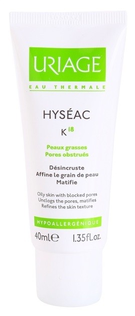 Uriage Hyséac K18 bőr emulzió zsíros bőrre  40 ml