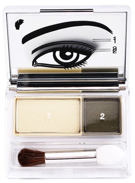 Clinique All About Shadow Duo szemhéjfesték  árnyalat 10 Mixed Greens  2,2 g