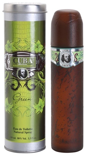 Cuba Green eau de toilette férfiaknak 100 ml