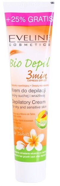 Eveline Cosmetics Bio Depil szőrtelenítő krém száraz és érzékeny bőrre  125 ml