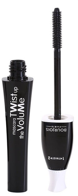 Bourjois Twist Up The Wolume szempillaspirál a dús pillákért 2in1 kefével árnyalat Noir 8 ml