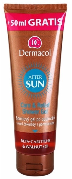 Dermacol After Sun tusoló gél napozás után béta-karotinnal csokoládé és narancs  250 ml