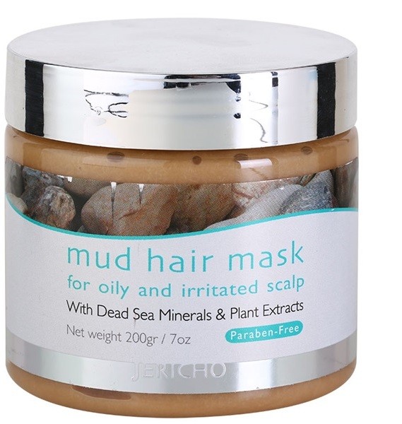 Jericho Hair Care iszap maszk hajra a zsíros és irritált fejbőrre  200 ml