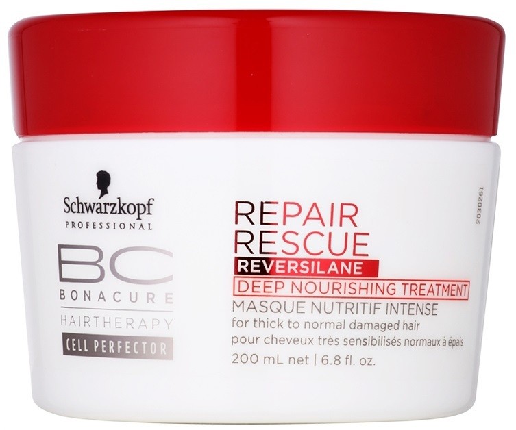 Schwarzkopf Professional BC Bonacure Repair Rescue mélyen tápláló kúra a károsult hajra  200 ml