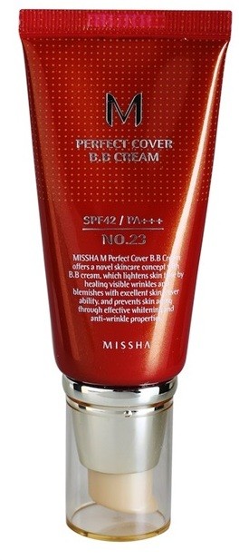 Missha M Perfect Cover BB krém magas UV védelemmel árnyalat No. 23 Natural Beige SPF42/PA+++ 50 ml