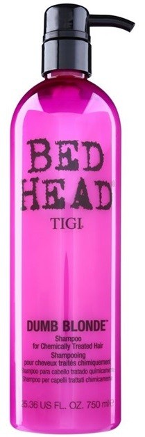 TIGI Bed Head Dumb Blonde sampon a kémiailag kezelt hajra  750 ml