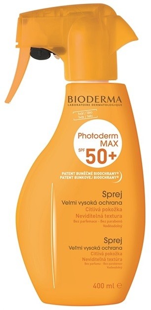 Bioderma Photoderm Max parfümmentes napozó spray SPF 50+  400 ml