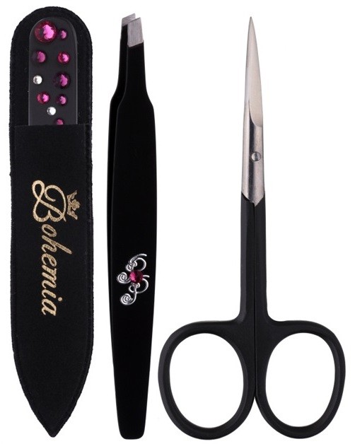 Bohemia Crystal Bohemia Swarovski Nail File,Tweezers and Nail Clippers kozmetika szett II.