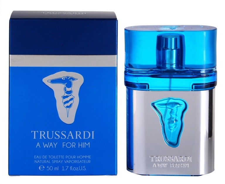 Trussardi A Way For Him eau de toilette férfiaknak 50 ml   + ( mini Trussardi A Way For Her EDT 1,5 ml)