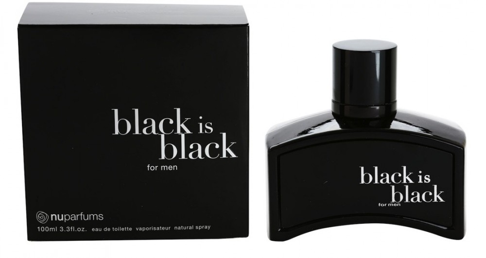 Nuparfums Black Is Black eau de toilette férfiaknak 100 ml
