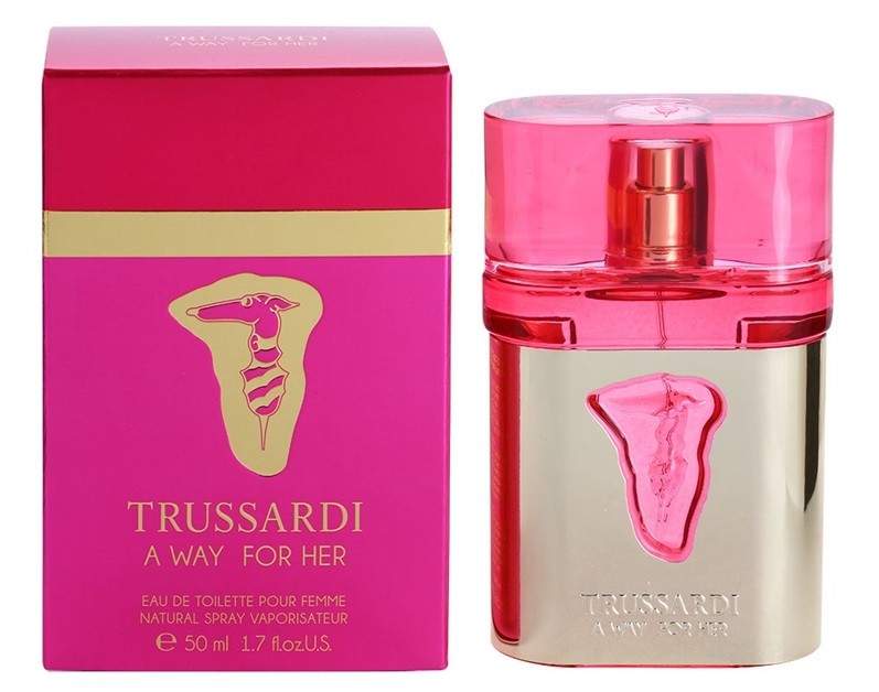 Trussardi A Way For Her eau de toilette nőknek 50 ml   + ( mini Trussardi A Way For Him EDT 1,5 ml )