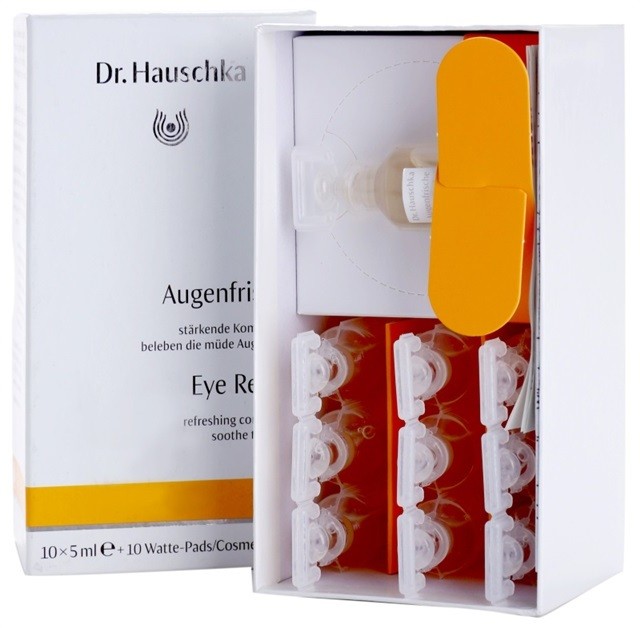 Dr. Hauschka Eye And Lip Care frissítő pakolás a fáradt szemekre  10 x 5 ml