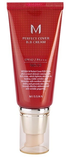 Missha M Perfect Cover BB krém magas UV védelemmel árnyalat No. 13 Bright Beige SPF42/PA+++ 50 ml