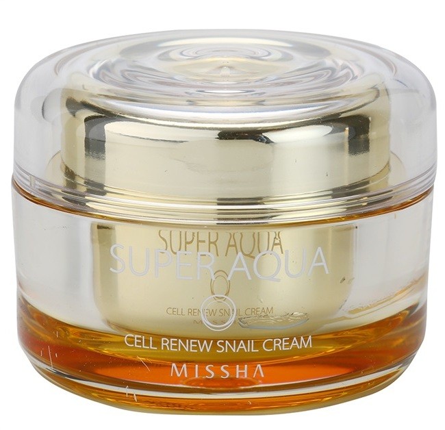 Missha Super Aqua Cell Renew Snail tápláló krém csiga kivonattal  47 ml
