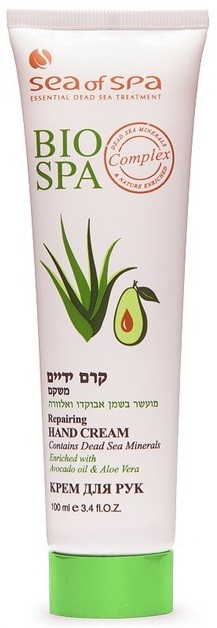 Sea of Spa Bio Spa kéz- és körömápoló krém avokádóval  100 ml