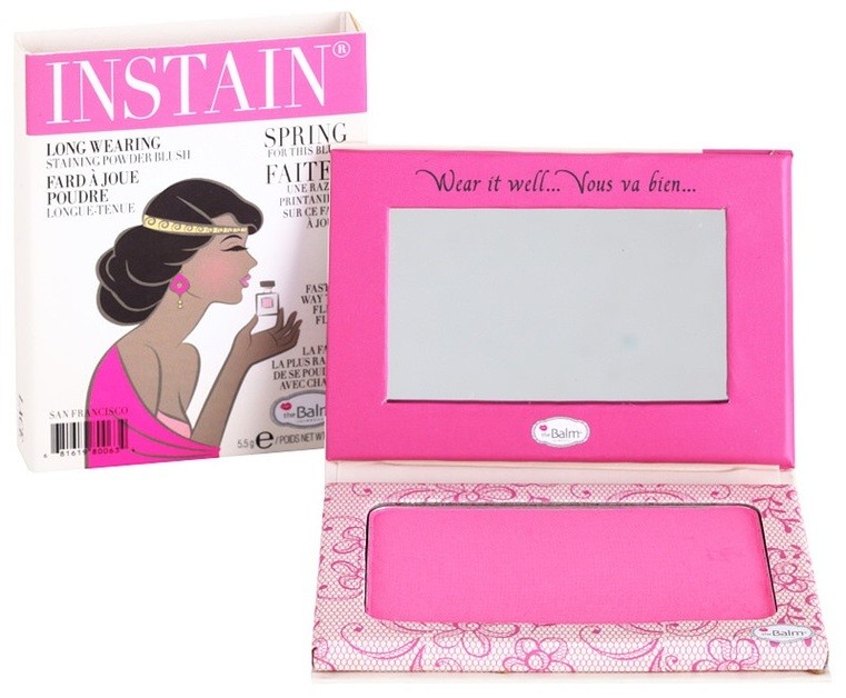 theBalm Instain púderes arcpír a hosszan tartó hatásért árnyalat Lace  6,5 g