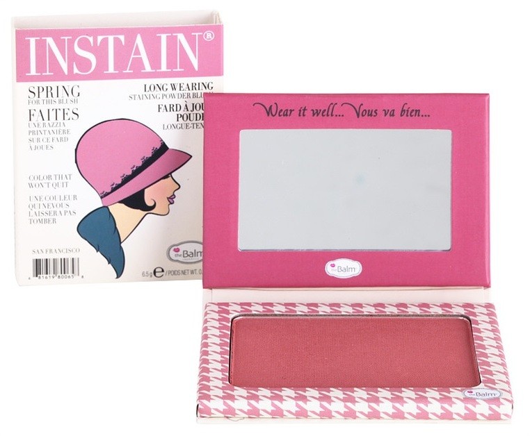 theBalm Instain púderes arcpír a hosszan tartó hatásért árnyalat Houndstooth  6,5 g