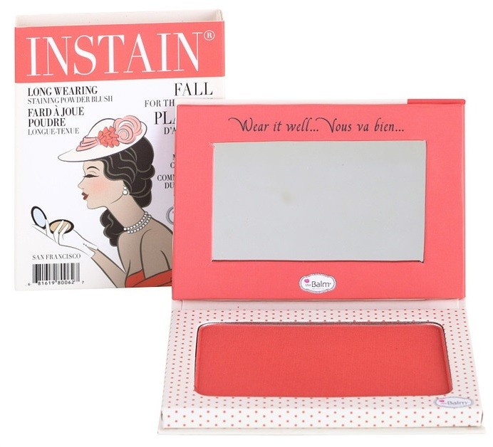 theBalm Instain púderes arcpír a hosszan tartó hatásért árnyalat Swiss Dot  6,5 g