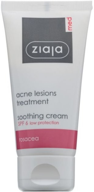 Ziaja Med Acne Lesions nyugtató és hidratáló krém SPF 6  50 ml